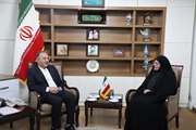 دیدار مدیرکل کانون پرورش فکری کودکان و نوجوانان استان با فرماندار ارومیه 
