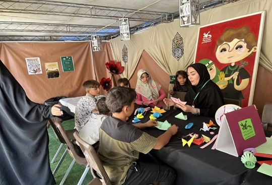 فعالیت موکب«میهمانان کوچک امام حسین(ع)» کانون استان آذربایجان غربی در پایانه مرزی تمرچین پیرانشهر