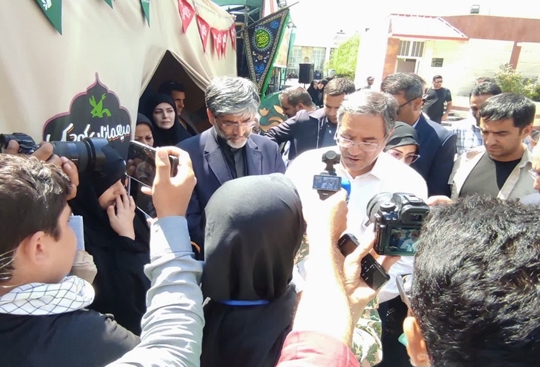 بازدید مسئولین ملی و استانی از موکب  «میهمانان کوچک امام حسین (ع)» کانون پرورش فکری کودکان و نوجوانان استان آذربایجان غربی